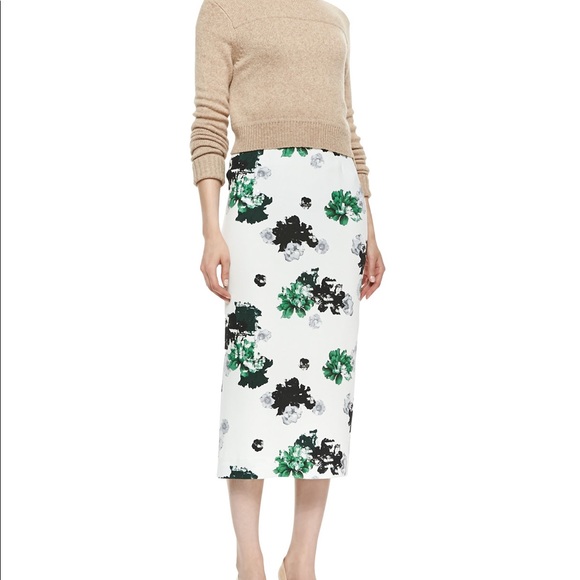 A.L.C Bell long floral print pencil skirt - Picture 2 of 8
